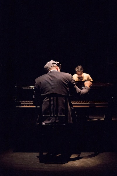 「スガダイローとジェイソン・モランと東京と京都」草月ホール公演の様子。 （撮影：長谷川健太郎）