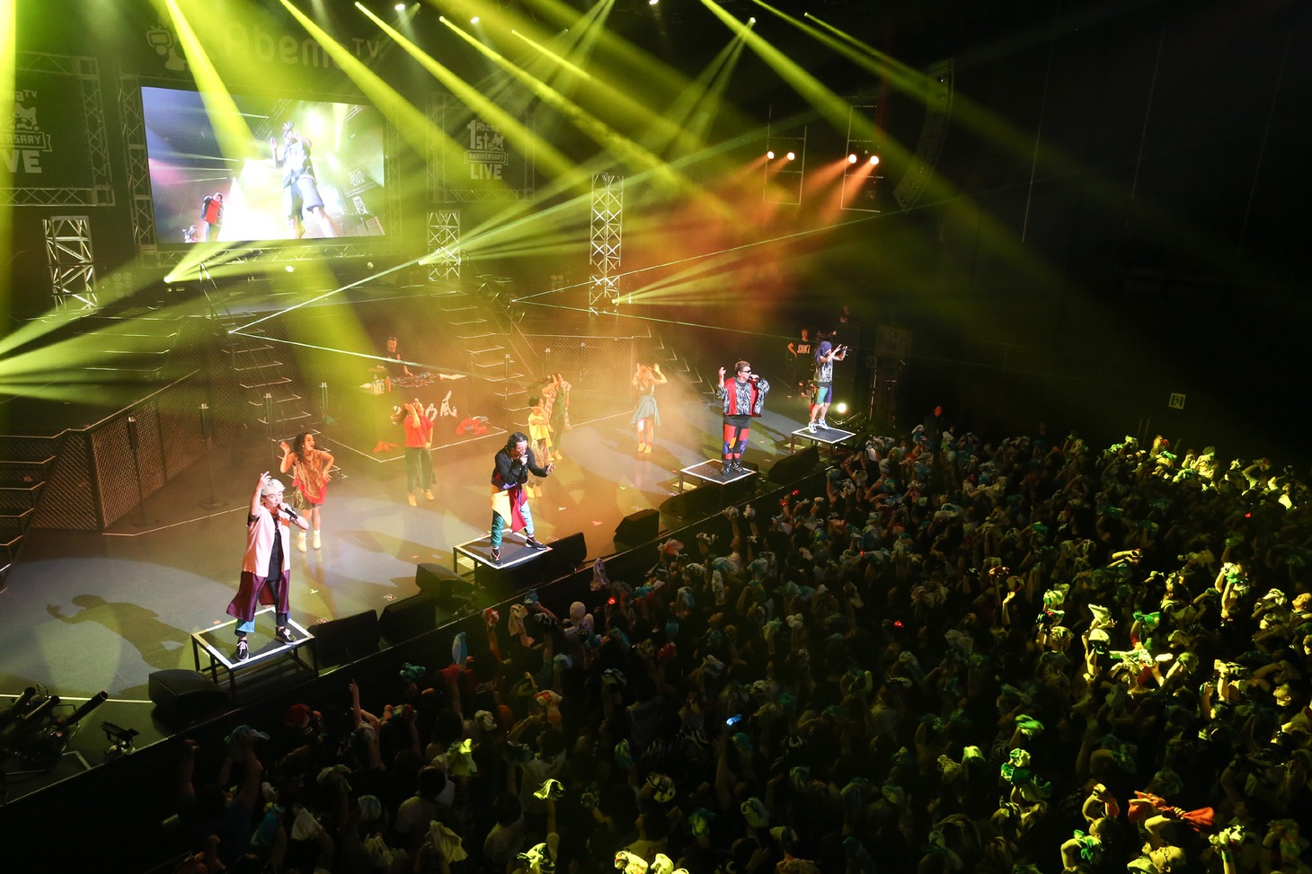 湘南乃風「AbemaTV 1st ANNIVERSARY LIVE」の様子。（撮影：佐藤友昭） (c)AbemaTV 1st ANNIVERSARY LIVE
