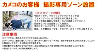 です。ラビッツワンマンライブ「『Road to 日本武道館』～己を越えろ～」の「カメコゾーン」案内。