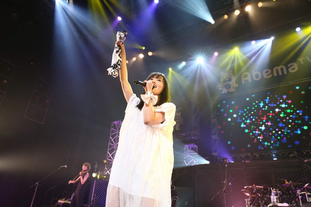 山本彩 （撮影：佐藤友昭）(c)AbemaTV 1st ANNIVERSARY LIVE