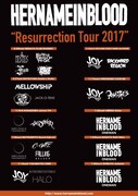 「HER NAME IN BLOOD “Resurrection Tour 2017”」フライヤー