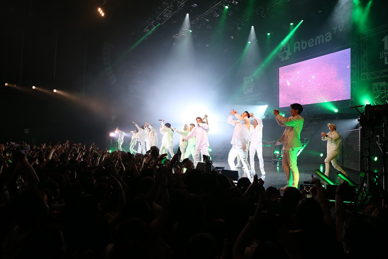 THE RAMPAGE from EXILE TRIBEによるパフォーマンスの様子。（撮影：佐藤友昭）(c)AbemaTV 1st ANNIVERSARY LIVE
