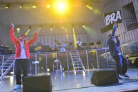 「スチャダラパーライブ 2017年 野音の旅」の様子。（撮影：三浦憲治）