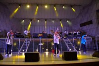 「スチャダラパーライブ 2017年 野音の旅」の様子。（撮影：三浦憲治）