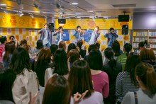 CUBERS「シアン」発売記念イベントの様子。（撮影：牛島康介）