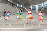 ときめき▽宣伝部「ときめき▽宣伝部～5th SEASON～メジャーセカンドシングル リリースイベント」東京・ダイバーシティ東京プラザ フェスティバル広場公演の様子。