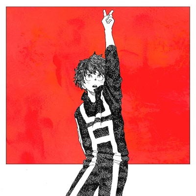 米津玄師「ピースサイン」配信ジャケット (c)堀越耕平 / 集英社・僕のヒーローアカデミア製作委員会