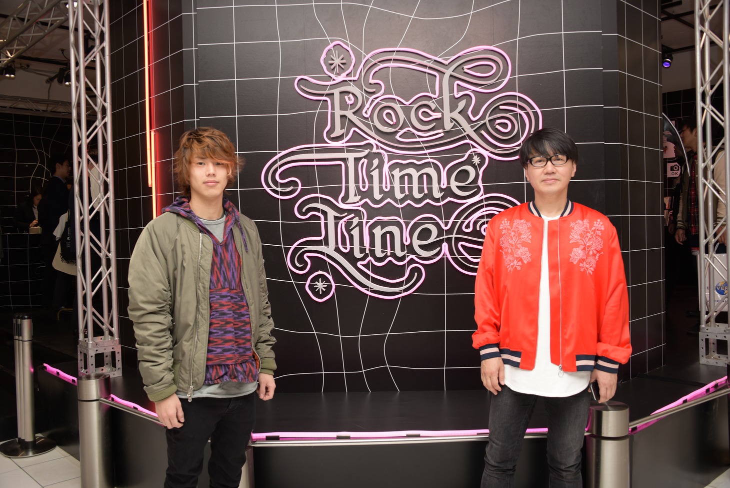 ReNと鹿野淳（MUSICA）。