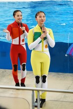 おひさまかなこちゃん（百田夏菜子）、たんぽぽしおりん（玉井詩織）。