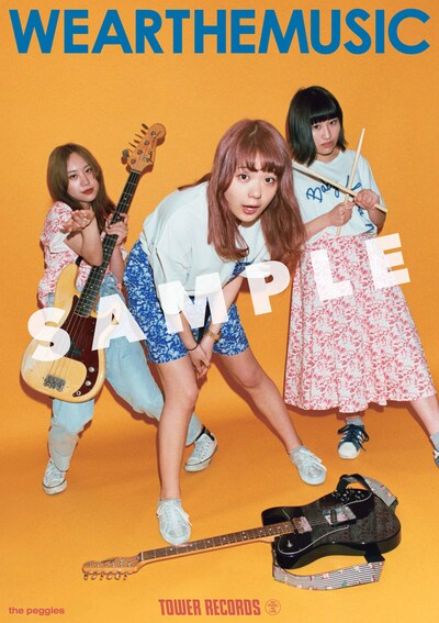 the peggies「WEARTHEMUSIC」ポスター サンプル