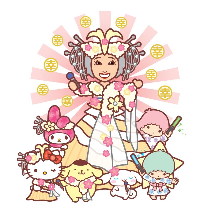 小林幸子×サンリオ5キャラクターコラボレーションデザイン