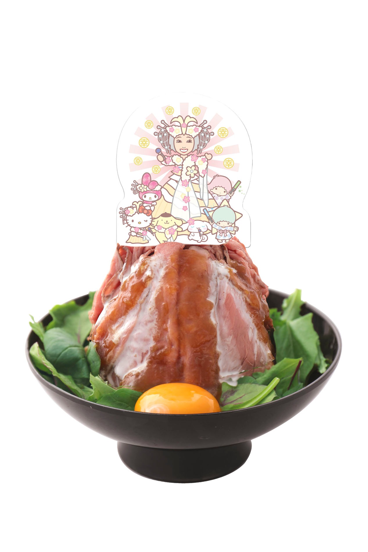 サンリオ幸子のメガローストビーフ丼