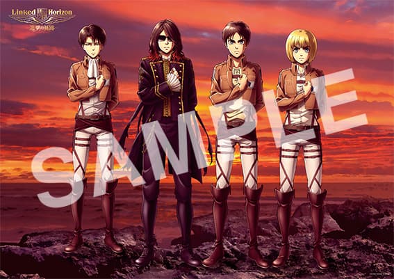 エレン、アルミン、リヴァイとRevoが並ぶ！Linked Horizon「進撃の軌跡 