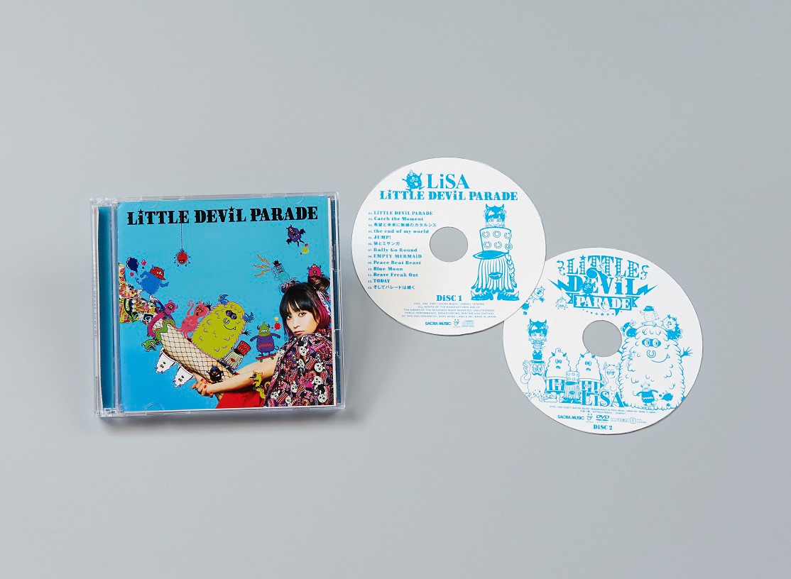LiSA「LiTTLE DEViL PARADE」DVD付き初回限定盤商品イメージ。