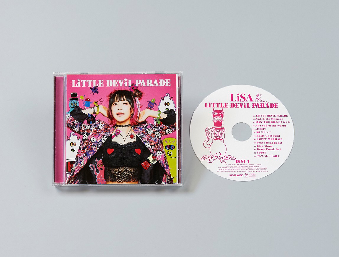 LiSA「LiTTLE DEViL PARADE」通常盤商品イメージ。