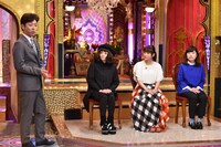 左から後藤輝基（フットボールアワー）、広田レオナ、大原櫻子、関取花。 (c)日本テレビ