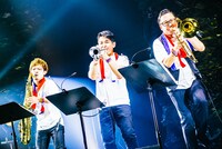 BRADIO「FREEDOM tour 2017」のホーン隊。（撮影：木場ヨシヒト）