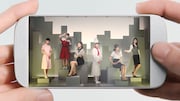 CM「かわいい制服篇」のワンシーン。