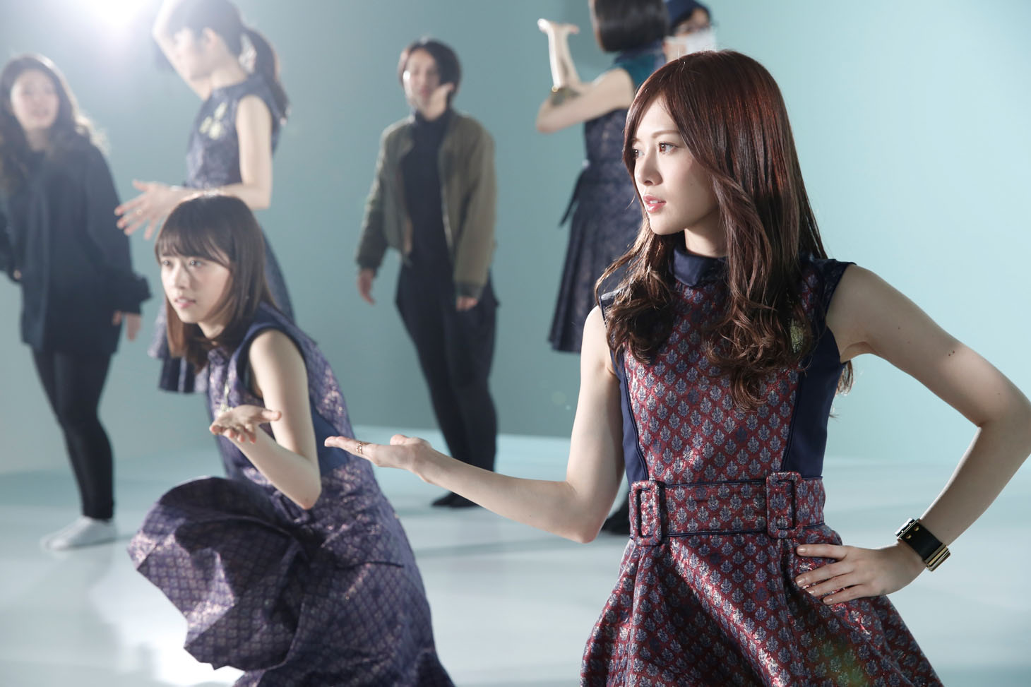 CM「アプリダンス篇」の撮影の様子。