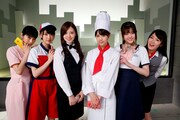 CM「かわいい制服篇」の撮影の様子。