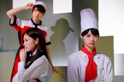 CM「かわいい制服篇」の撮影の様子。