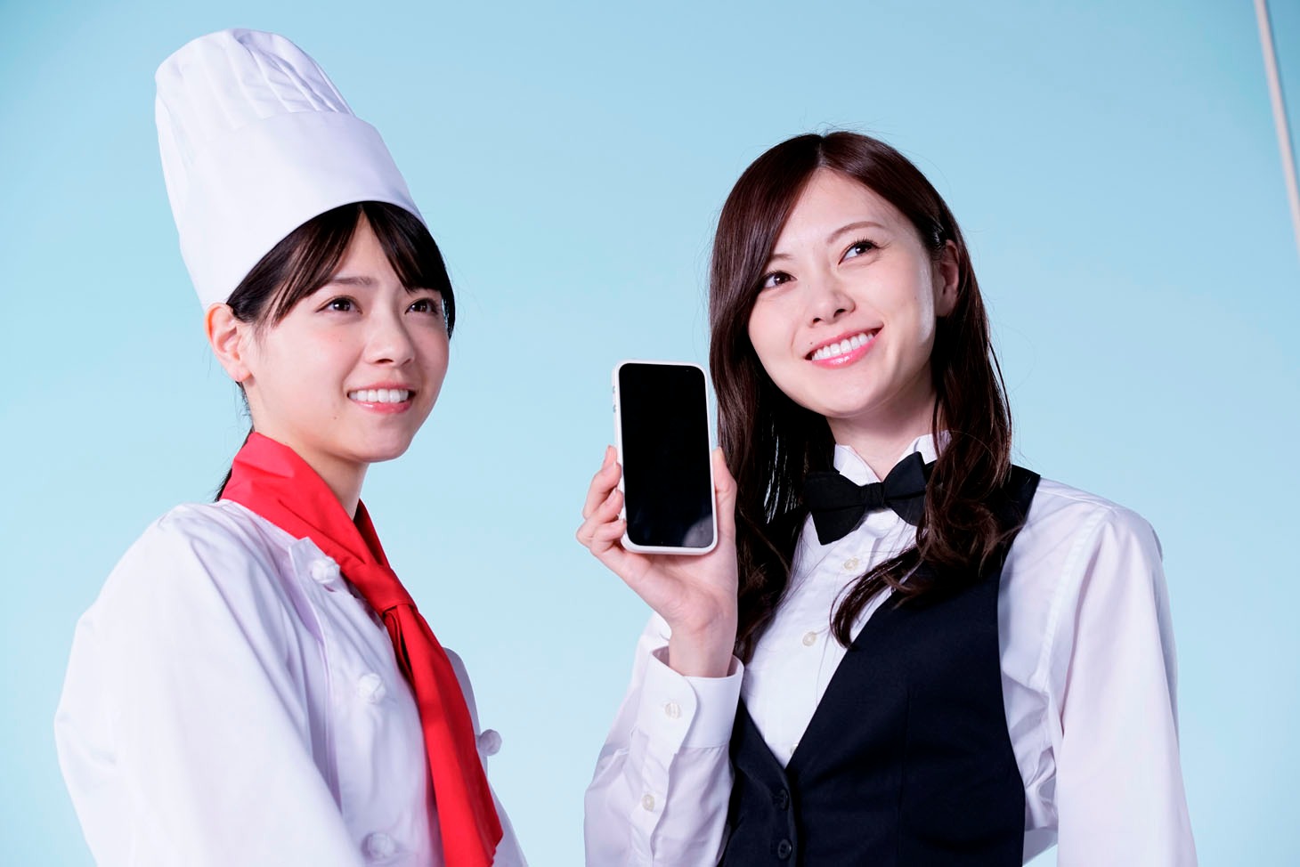 CM「かわいい制服篇」の撮影の様子。