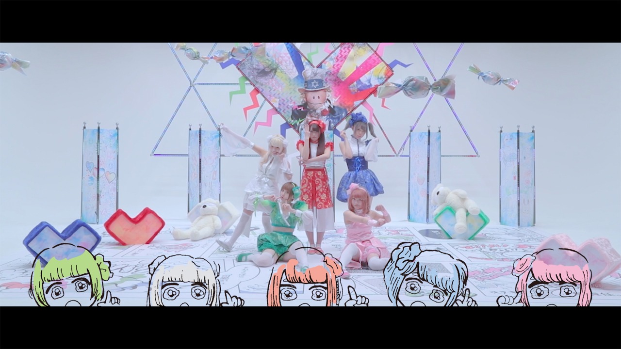 ぜんぶ君のせいだ。「わがまま新生Hominina」ミュージックビデオのワンシーン。