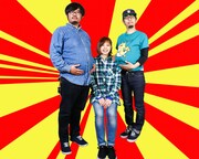 THE WELL WELLS。中央がMAKO THE WELL WELLS（G, Vo, Key）。