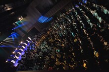 アイドルネッサンス結成3周年記念公演「シナガワで3周年を感謝するネッサンス!!」の様子。