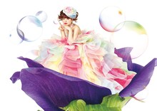 春奈るなプロデュースウェディングドレス「Bulle de savon（シャボン玉）」