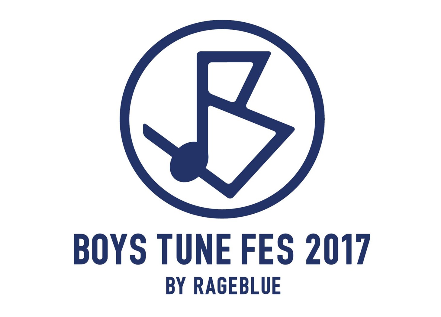 「BOYS TUNE FES 2017 BY RAGEBLUE」ロゴ