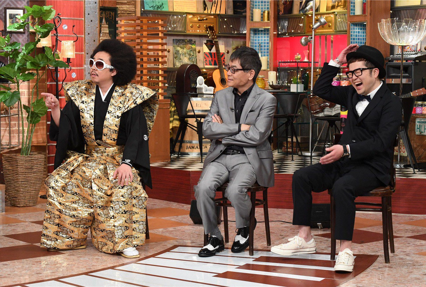左からレキシ、いとうせいこう、西寺郷太（NONA REEVES）。(c)テレビ朝日