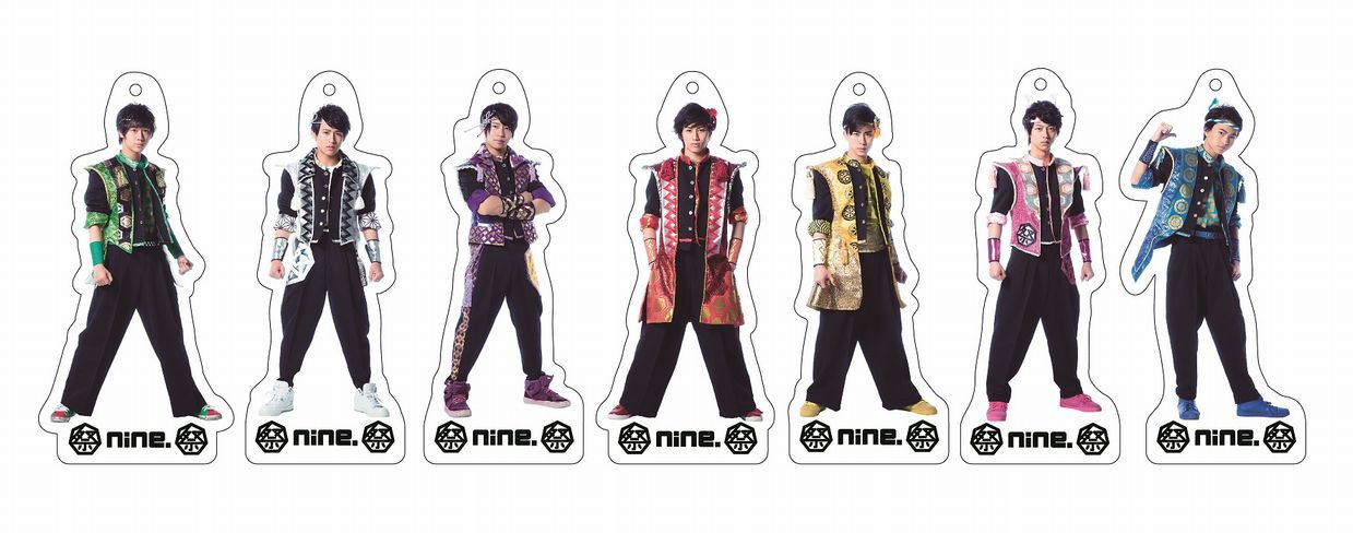 「祭nine.祭」開催記念グッズのアクリルキーホルダー。