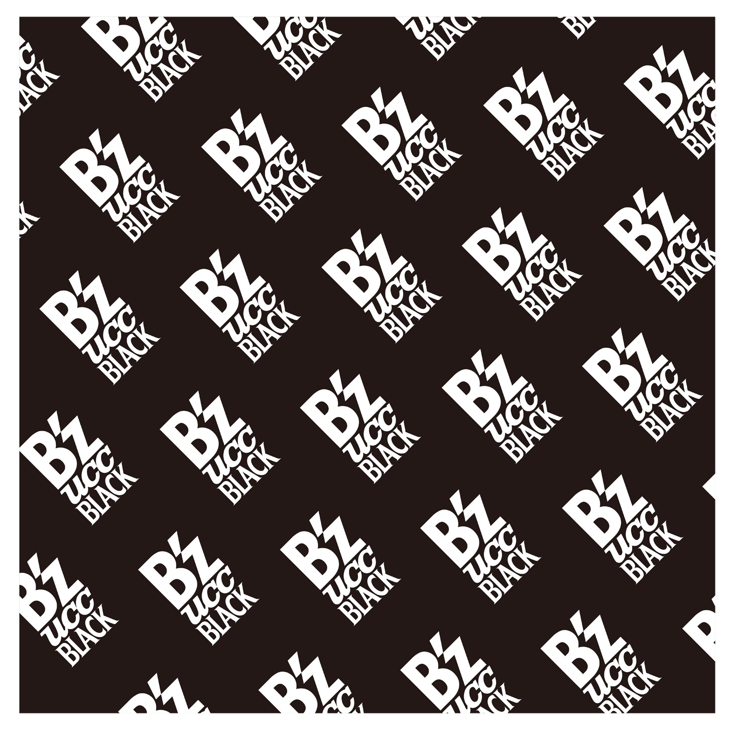 「グッズも当たる！ 【UCC×B'z】タイアップ曲ストリーミングWキャンペーン」B賞商品のオリジナルバンダナ。