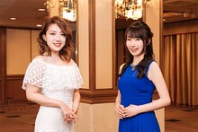 左から平原綾香、水樹奈々。