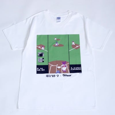 「ファミリースタジアム30周年」コラボグッズ「電気グルーヴ対戦Tシャツ」