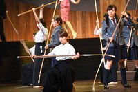 「あさひなぐ」公開稽古の様子。