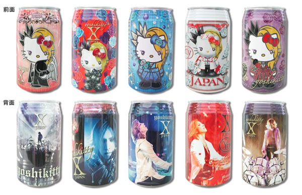 「yoshikittyプリントクッキー5缶セット」デザイン(c)1976, 2017 SANRIO CO., Ltd. APPROVAL NO.8580572 (c)2009, 2017 Japan Music Agency Co., Ltd.