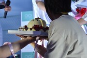 よくできたポムポムプリン型のケーキ。