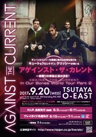 Against the Current「IN OUR BONES WORLD TOUR Part2」フライヤー