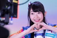 ときめき▽宣伝部「どどどどどりーまー」のミュージックビデオ撮影時の辻野かなみ。