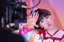 ときめき▽宣伝部「どどどどどりーまー」のミュージックビデオ撮影時の坂井仁香。