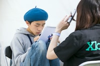 「CIRCLE '17」常連である13歳の画家・モンドくん。