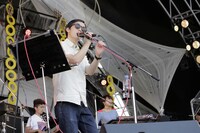 ceroの高城晶平（Vo, Flute, G）。 ※「高」ははしご高が正式表記。