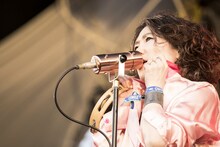 EGO-WRAPPIN'の中納良恵（Vo）。