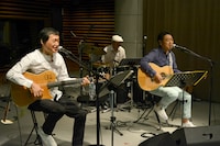 南佳孝＋杉山清貴が出演した「KIRIN BEER "Good Luck" LIVE」の様子。（写真提供：TOKYO FM）
