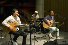 南佳孝＋杉山清貴が出演した「KIRIN BEER "Good Luck" LIVE」の様子。（写真提供：TOKYO FM）