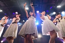 「ハコイリ▽ムスメの定期便5月号～初夏の陽光に輝くスイートピーとスターチス～」の様子。