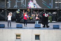 開会宣言の様子。（写真提供：阿蘇ロックフェスティバル）