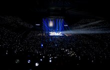 「2017 BTS LIVE TRILOGY EPISODE Ⅲ THE WINGS TOUR ～Japan Edition～」初日公演の様子。